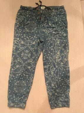 We The Free Floral Denim Joggers
